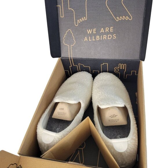 Allbirds Wool Lounger Fluff Natural White Merino Slip On Soft Cozy Boho - Picture 10 of 10